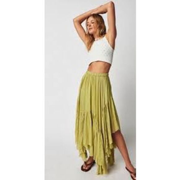 Free People Clover Maxi handkerchief hem skirt - Picture 1 of 5